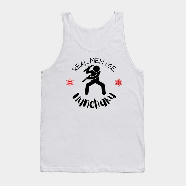 real men use fists Tank Top by Texty Two